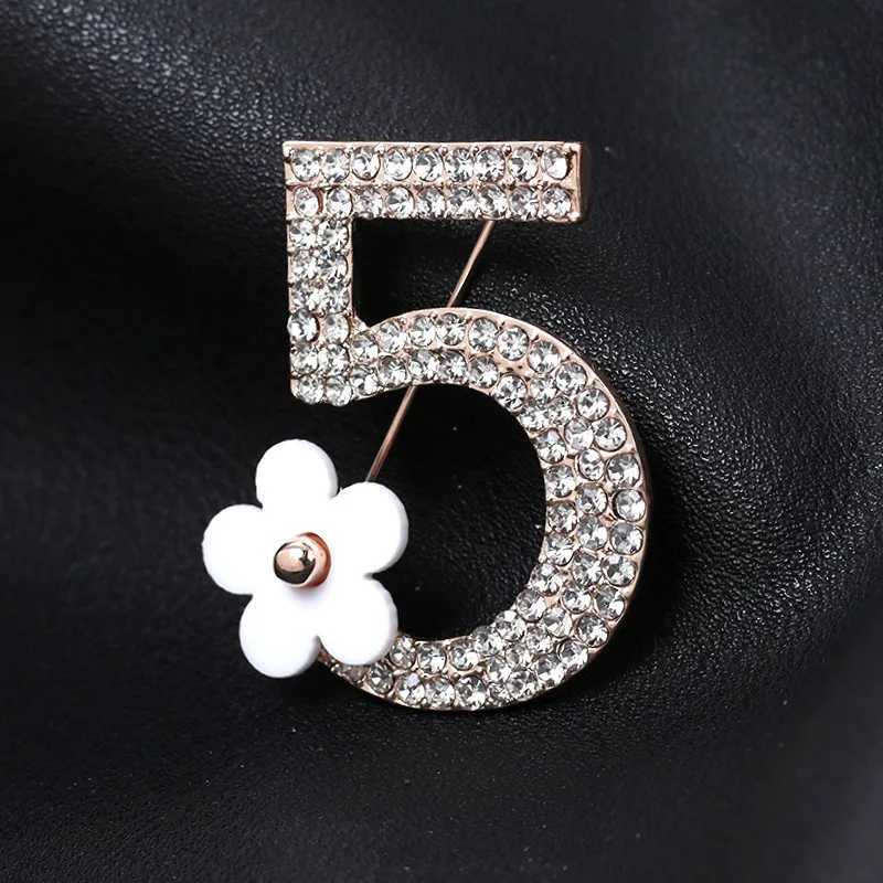 wen creative number 5 wer casual badges brooch fem party corsage accories pin Y251023