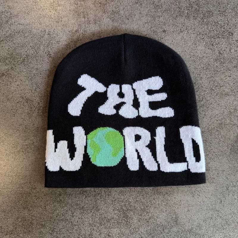 1pc Letter Pattern Beanie CapHipHop Jacquard Unisex Skull HatSuitable for Daily LeisureOutdoor Sports Halloween Fall OutfitXJ251023