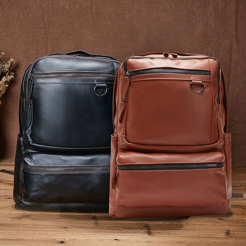 Genuine Leather Business Men S Top Layer Cowhide Travel Large Capacity Casual Trendy Simple Laptop Backpack High Quality