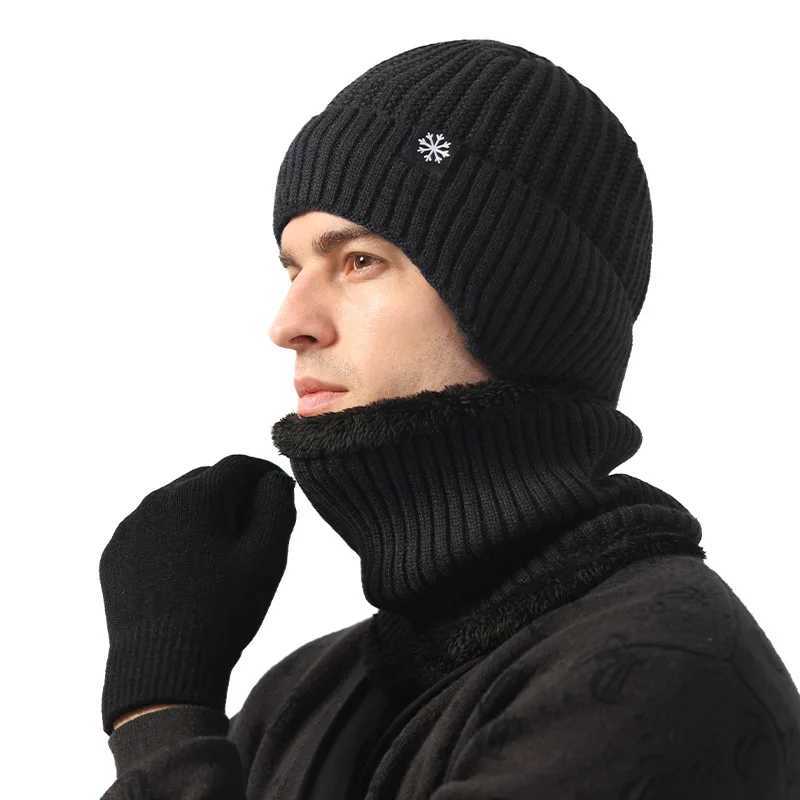 Outdoor Men Winter Knitted Hat Plush Warmth ed Earmuff Casual Fashion Faux Fur Li Bber Hats Cycling Ear ProtectionW251023
