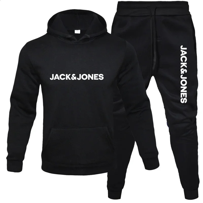 AutumnWinter Mens Hoodie Set Fashion Printed Casual Warm Windproof Suitable for Outdoor Activities 251023