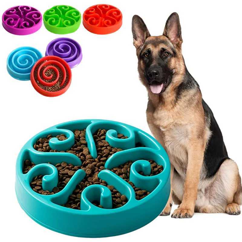 Pet Dog Slow Feeder Bowl Fun Non Slip AntiGulping Slower Food Feeding Dishes Eco Dog Bowl for Large Medium Small Dogs Puppy Y251023
