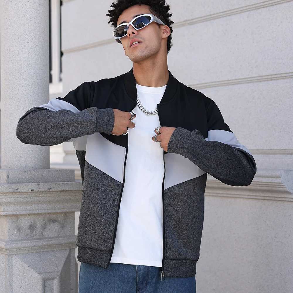 Mens Jackets 25 New Spring Business Leisure Trendy Color Windproof Bomber Overshirt ZipUp Streetwear Popular Clothes US Size W251023