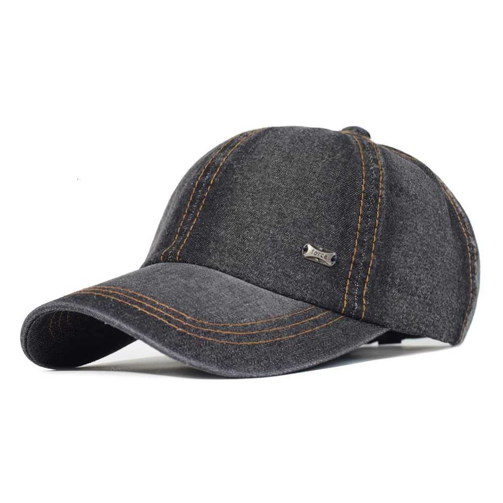 Vintage Washed Cotton Baseball Men Wen Denim Dad Hat Adjustab Trucker Sty Low ProfiW251023