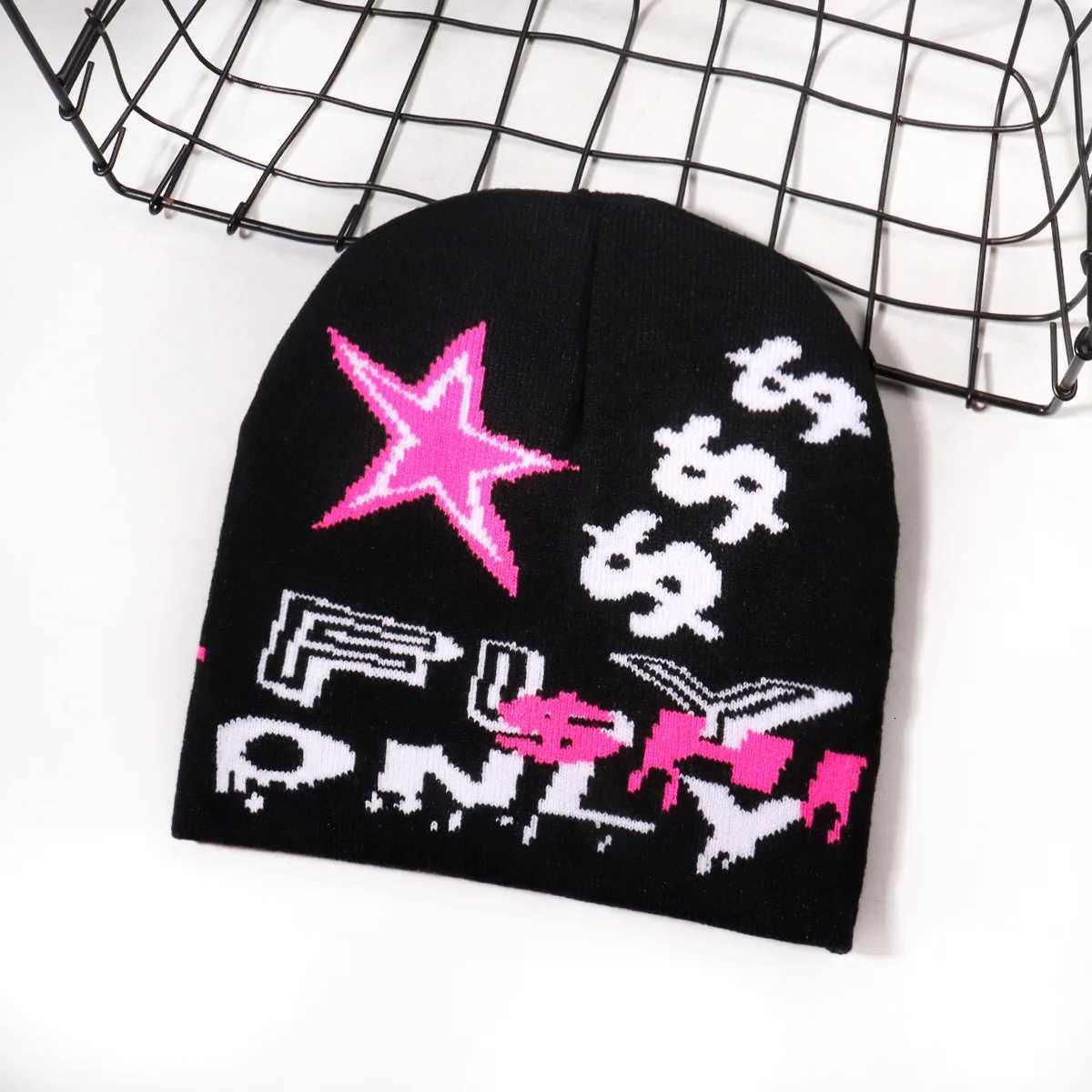 Multicolour Stars Elastic Turban Cap Daily Life Knitted Hat Millennium HipHop Style Winter Hat Keep Warm Beanie TrilbyXJ251023