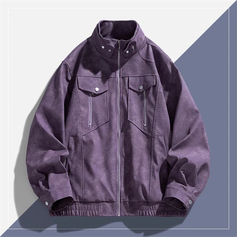 Fashionable Trendy Handsome Mens Autumn Winter Highquality Leather Jacket Comfortable Loose Breathable and Versatile 251015