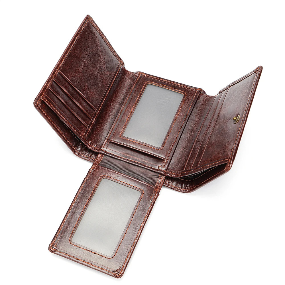 WESTAL RFID Blocking Men Wallets Genuine Leather Mens Wallet With Coin Pocket CardHolder with Muliti Card Slots Coin Purse 1134251023