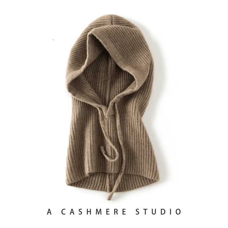 New Autumn and Winter Wens Hat Cashmere Knitted Scarf Hat Outdoor Warm Fashion Girl Lady High Quality Soft ScarfW251023
