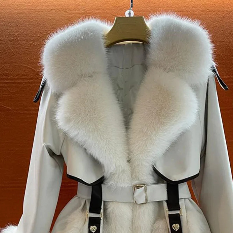 Ladies Winter Fox Fur Coat Medium Long Sleeve Fluffy Teddy Jacket Womens Warm Thicken Lined y Casual Outwear 251021