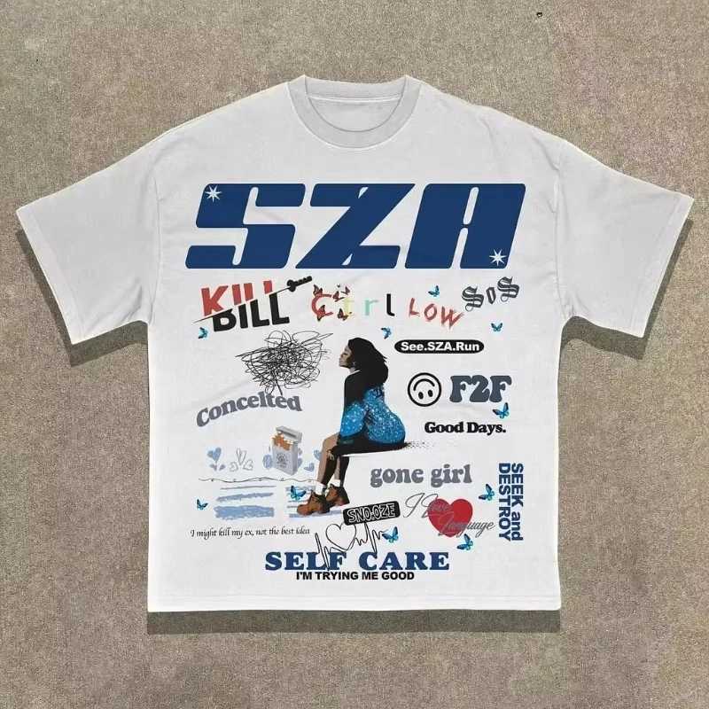 Sopula Fashion Sza Graphics Print Cotton TShirt Men Hip Hop Street Tshirts 100 Cotton American Unisex Tee Ins Y2k Hot SellXJ251023