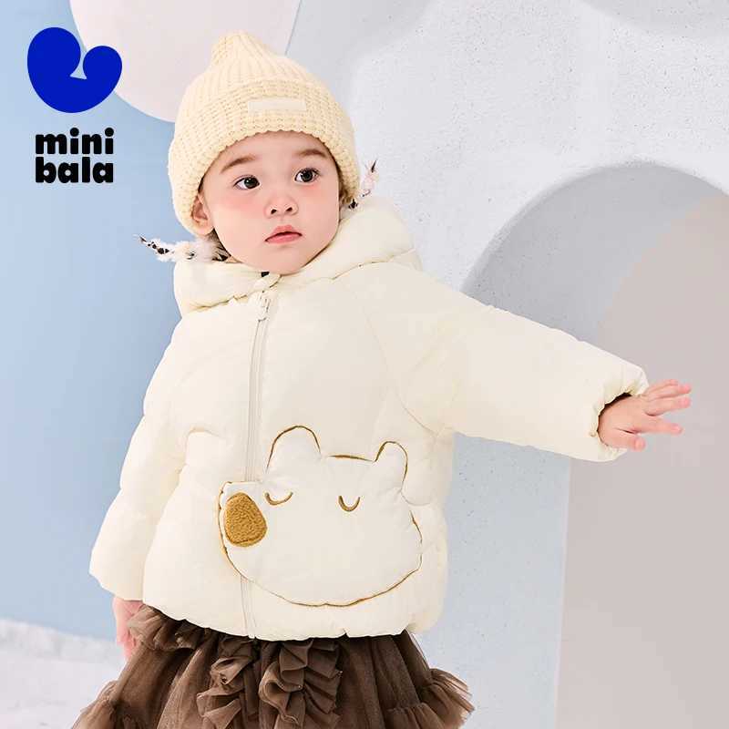 Mini Bala Down Outerwear for Boys and Girls with Hooded Warm Thickened Down Jacket for Babies Y251023