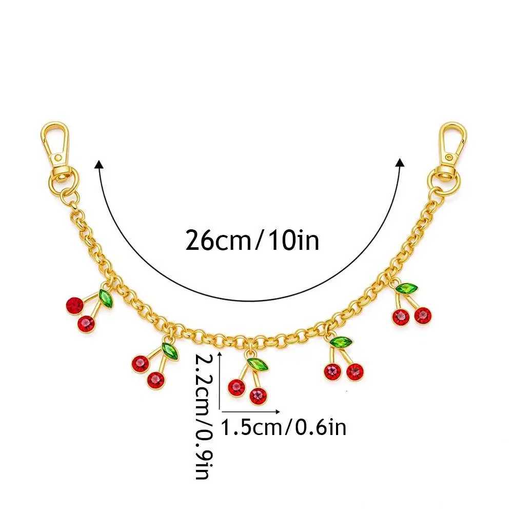 HOT Cherry Strawberry Pendant Girls Bag Charms Sweet Layered Metal Chain Accessories For HandbagsTote Hanging Ornaments 2025 Z251023