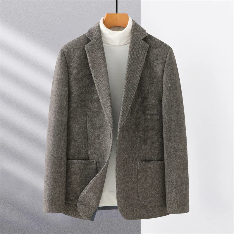 Top Grade Autumn and Winter Men for Blazers Business Casual Fashion Single Breasted Wool ner Blazer Jackets 251023