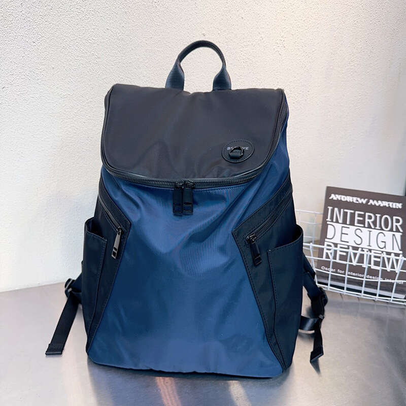 New Large Capacity Color Block Lightweight Waterproof Travel Commuter School Business Backpack Laptop Bag High Quality