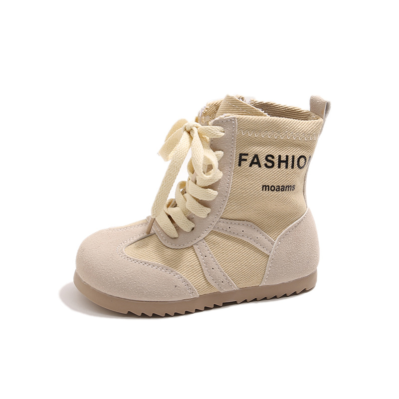 Girl Canvas Wrestling Boots For Kids Girls Fashion Design Shoes Cutefeet Teenager Toddler Children Canvas Boots Wrestling Shoes Sizes US9C-US5Y C1169
