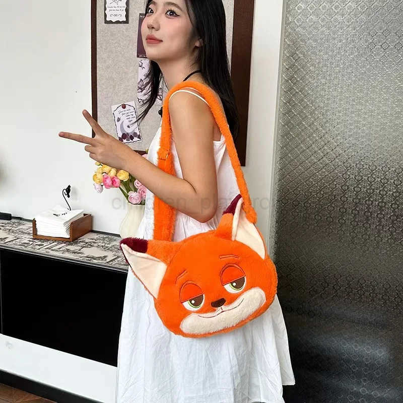 Disney Cartoon Zootopia Judy Hopps Nick Wide Kawaii Doll Backpack Personalized Cartoon Large Capacity Backpack Creative Birthday Gift H251023