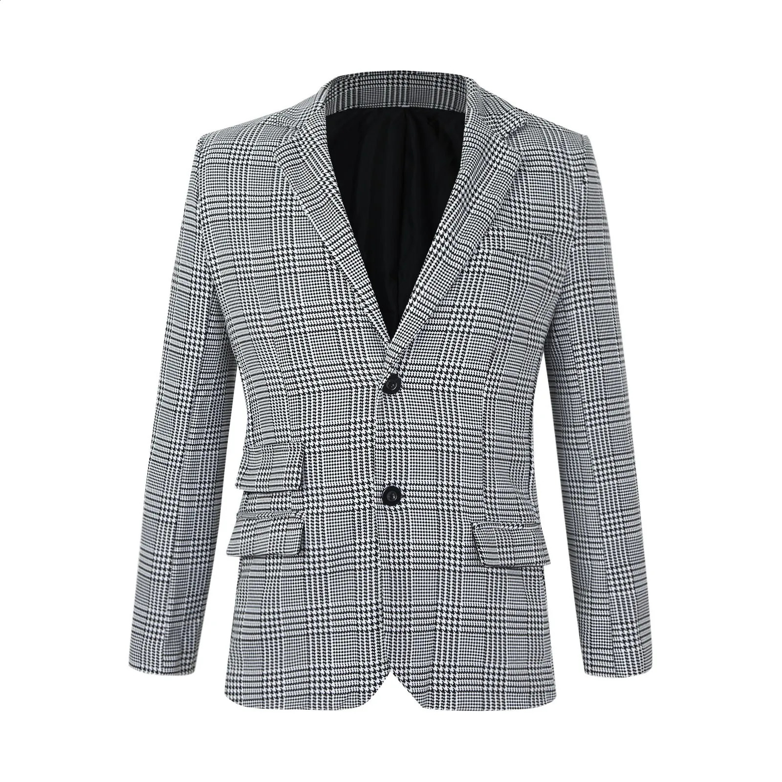 Herringbone Suit ner Costume Casual Business Top Single Breasted Slim Fit Plaid Jacket Athletic Warm Up Suits 251023