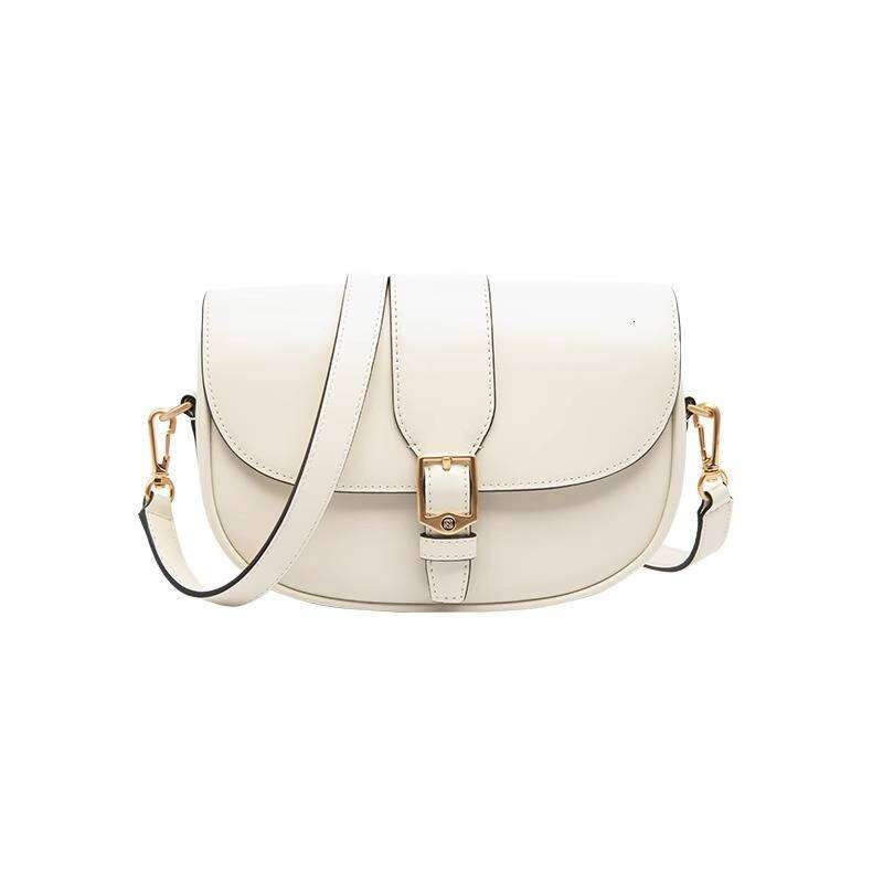 Genuine Leather Classic Vintage Shoulder High Quality Cowhide Saddle Bag Hot Selling Fashion Trendy Women's Crossbody Bags
