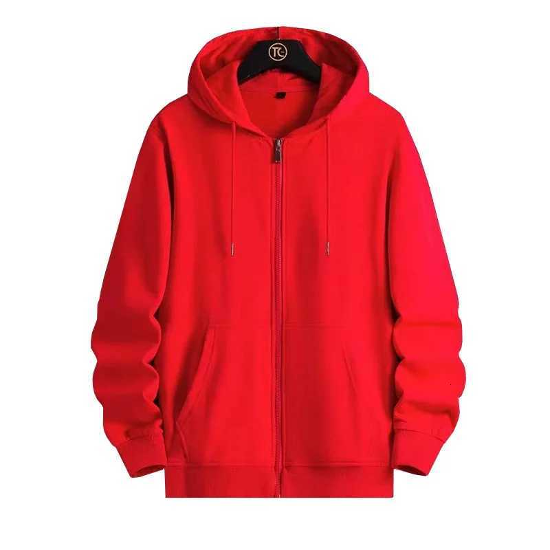 Zipper Hoodies Autumn Winter Mens New Long Sleeve Hooded Sweatshirt Fashion Casual Male Outfit Sportwear Loose Fit ClothesT251023