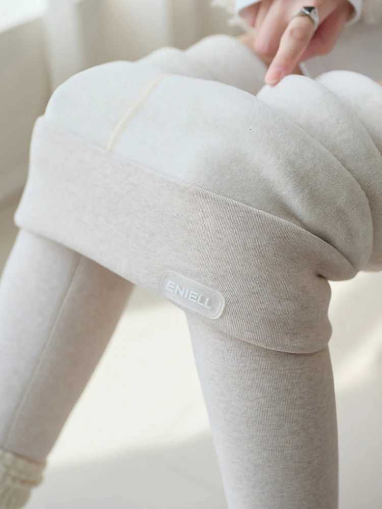 Autumn Winter Womens Leggings Tight Velvet Warm Thick Fleece Cotton Pants High Waist Black Thermal Shiny Leggings for WomenT251023