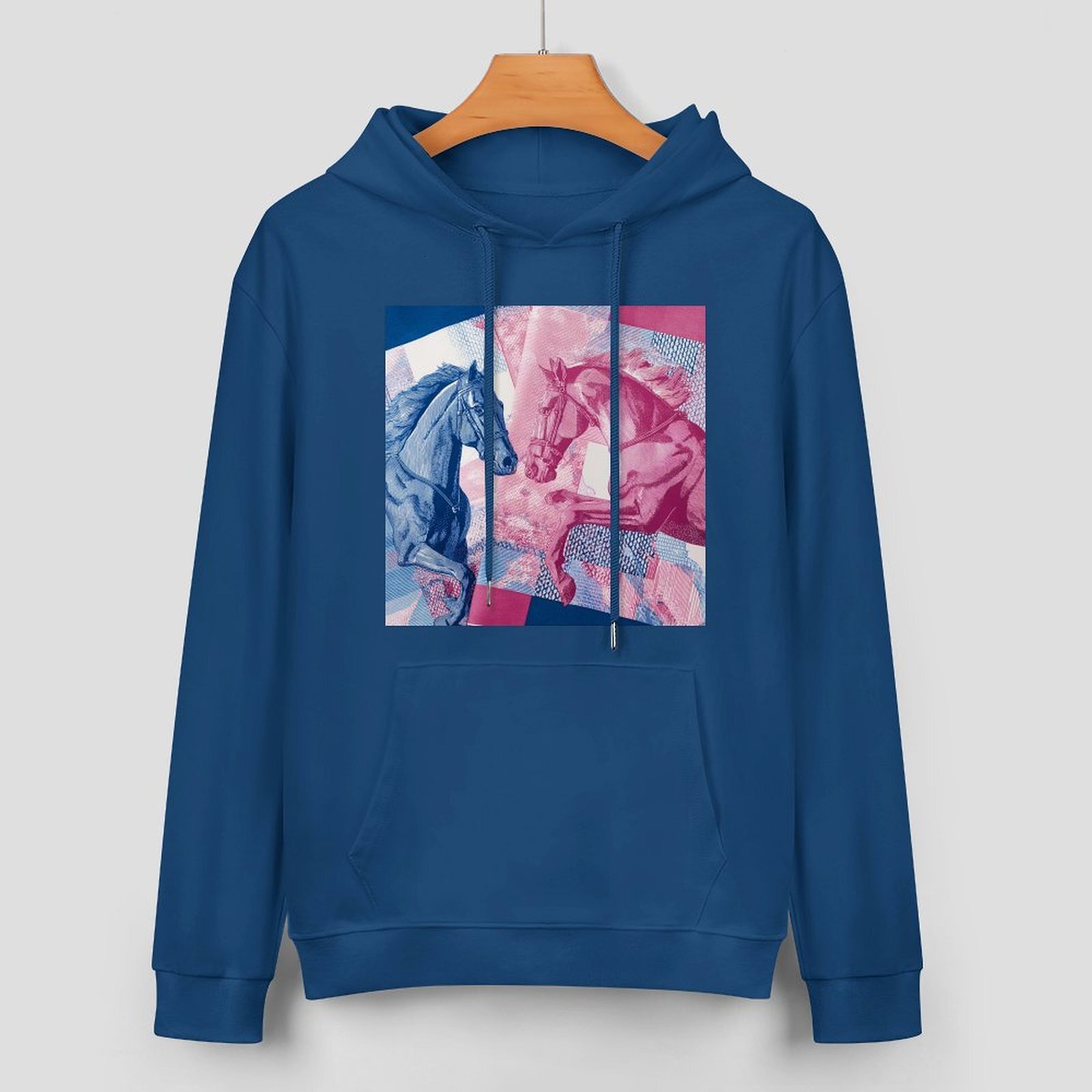 H Designer Fall Winter Hoodie Luxury Horse Print Design Unisex Long Sleeve Streetwear Hip Hop Oversized Fit Hoodie Men's Fashion Apparel H28