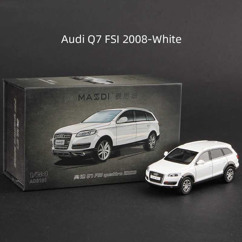 Massdi 164 Audi Q7 FSI Quattro 2008 Car Model Alloy Miniature SUV Vehicle Diecast ToyT251023
