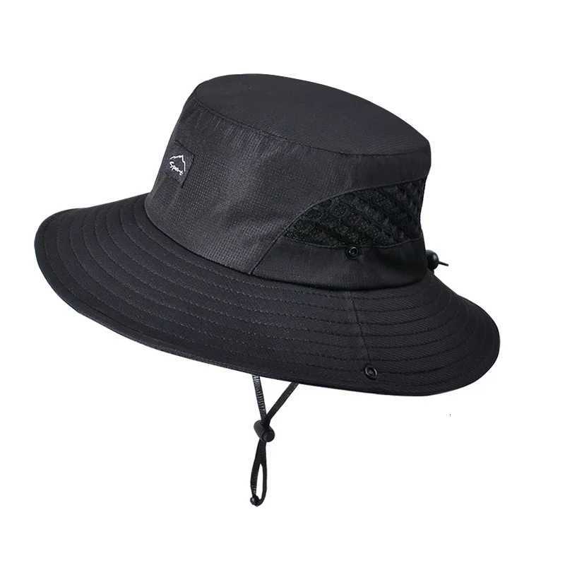Summer Mens Breathab FIsherman Hat Outdoor Fishing Travel Ma Climbing UV Sun Protection Sunproof Bucket Hats For MenW251023