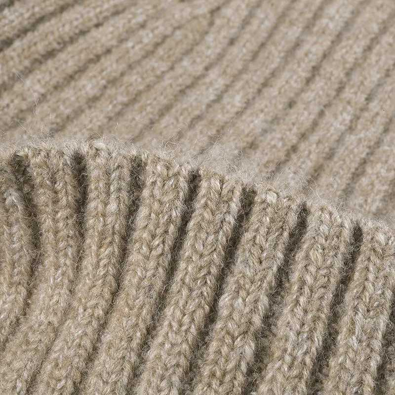 New Cool Wen Man Autumn Winter Thick Wool Beanie Hat High Quality Outdoor Earflaps Warm Knitted Beanie Hat For Men WenW251023