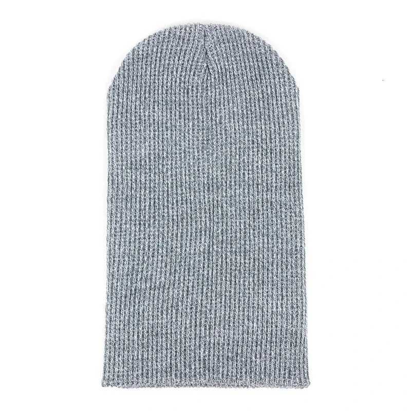 New Fashion Beanies for Men Solid Woon Thicke Knit Warm Hat Man Beanie Winter Hats Casual Hip Hop Unisex Skl sW251023