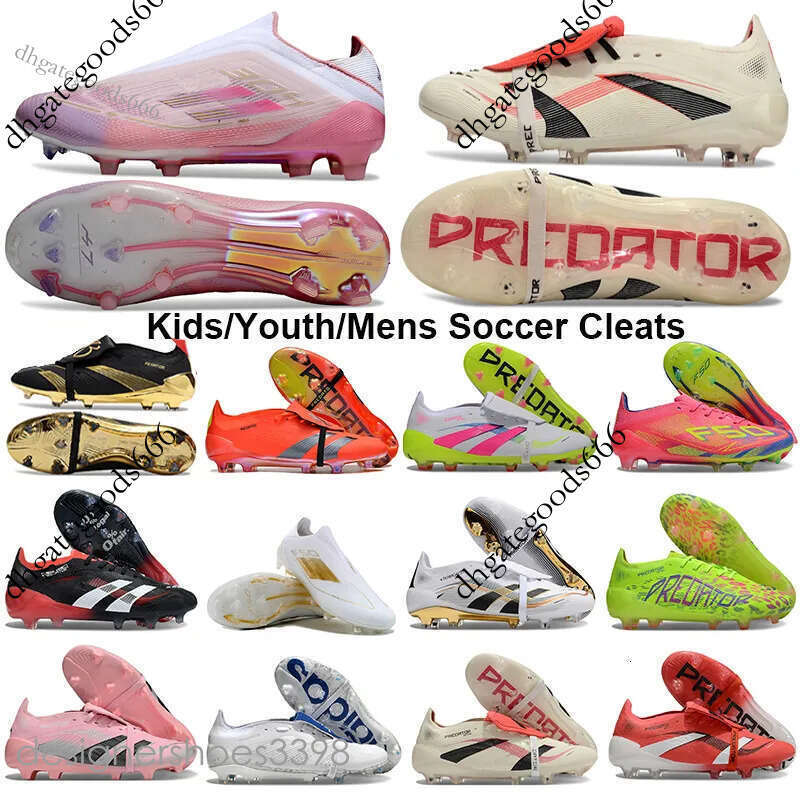 Kids Youth BelliGold Belinghams Cleats 25 Elite Foldover Tongue Jude Bellingham Kaka Praditor 2026 Predstrike Pack Football Boots Soccer Shoes size36-45