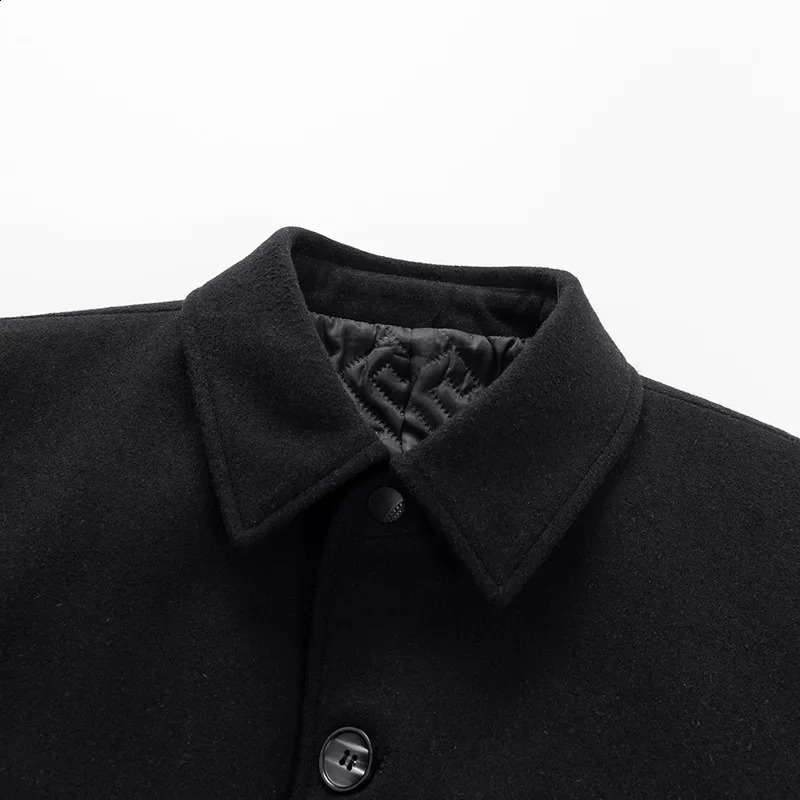 Men Woolen Lapel Business Casual Trench Coats Man Winter Long Jackets Overcoats Male Cashmere Blends 5 251023