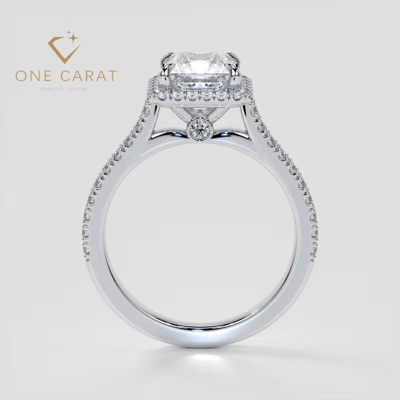 Ladys Classic 14K 18K Gold Engagement Moissanite Diamond Ring New Wedding Ring with GRA Certificate for Parties