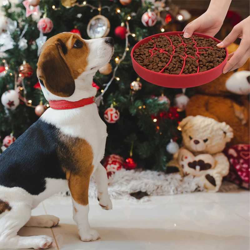 Pet Placemat Cat Slow Feeding Mat Dog Lick Mats Silicone Pet Eating with Slow Food Bowl Pet Antislip Antichoking Eating Gear Y251023