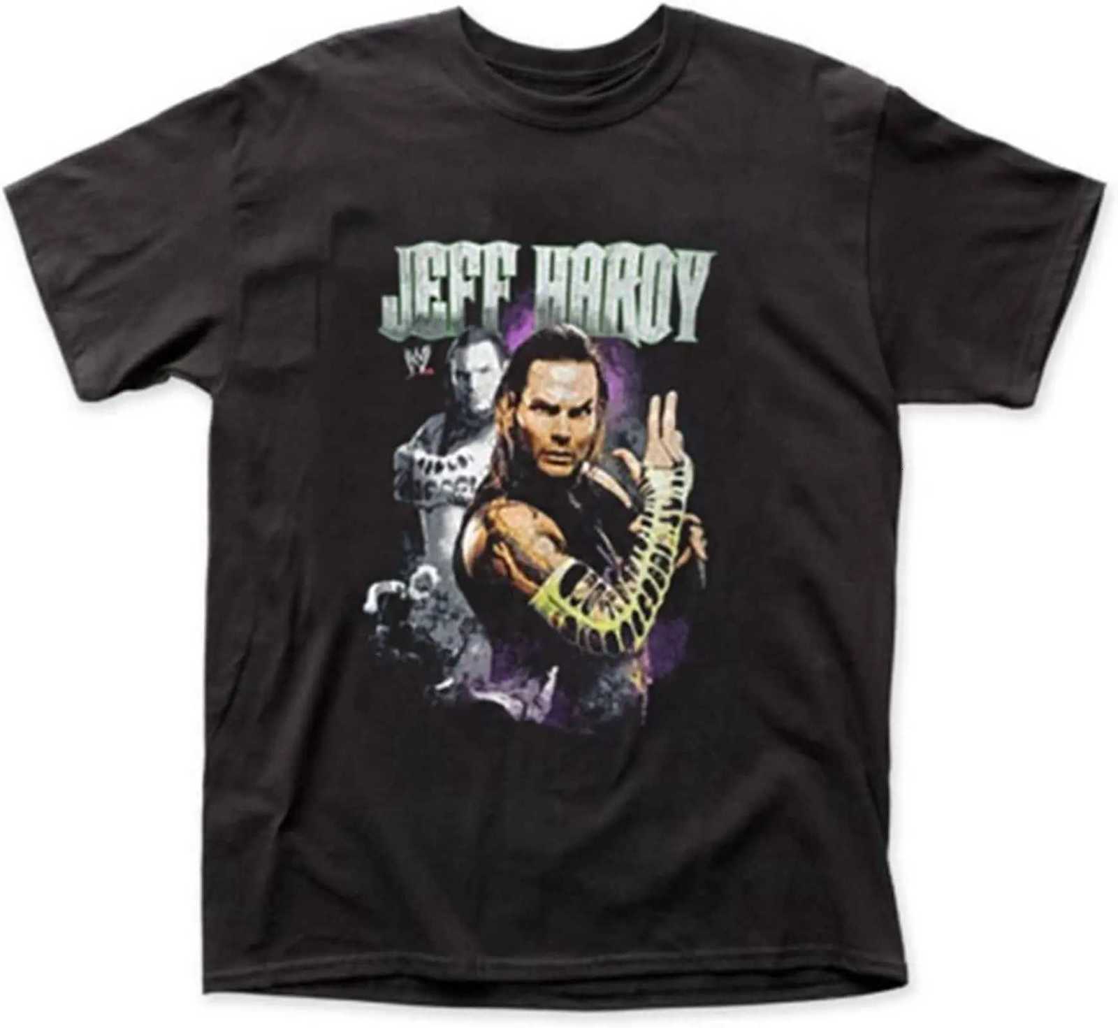 25 New Vintage Hot Trend Jeff Hardy Graphic T Shirt Hiphop Retro Fashion Brand Mens High Quality Cotton Oversize Unseix Top TeeXJ251023
