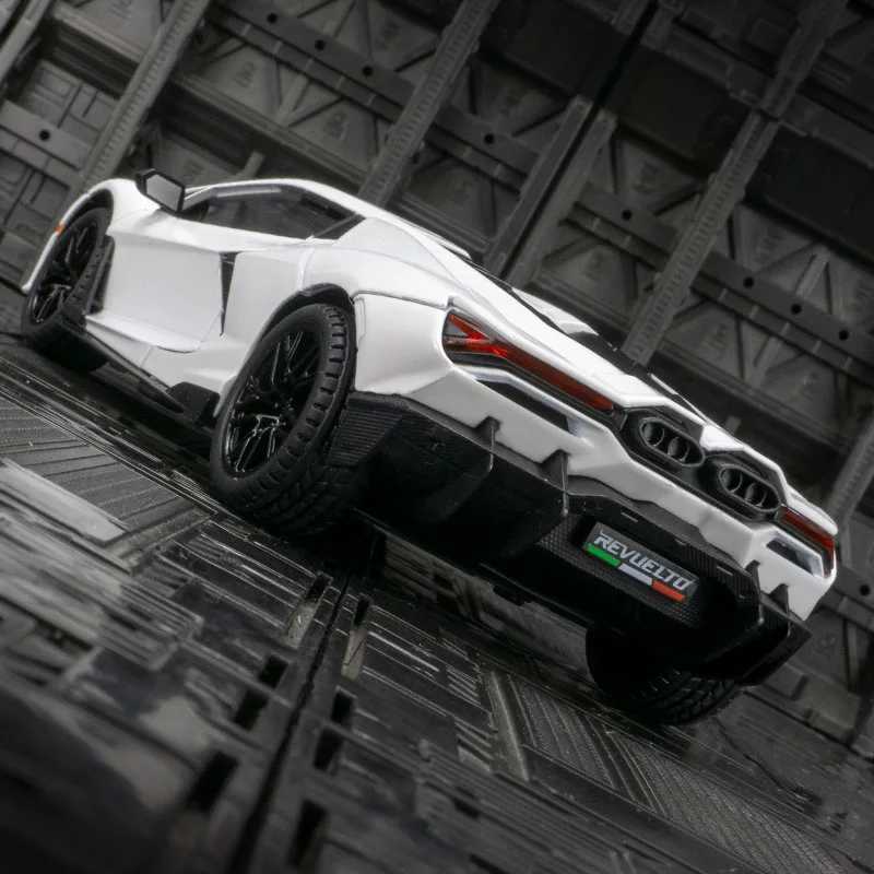 124 Lamborghini reventon alloy car model superrunning toy door can open has simulated sound and lighting functionsT251023