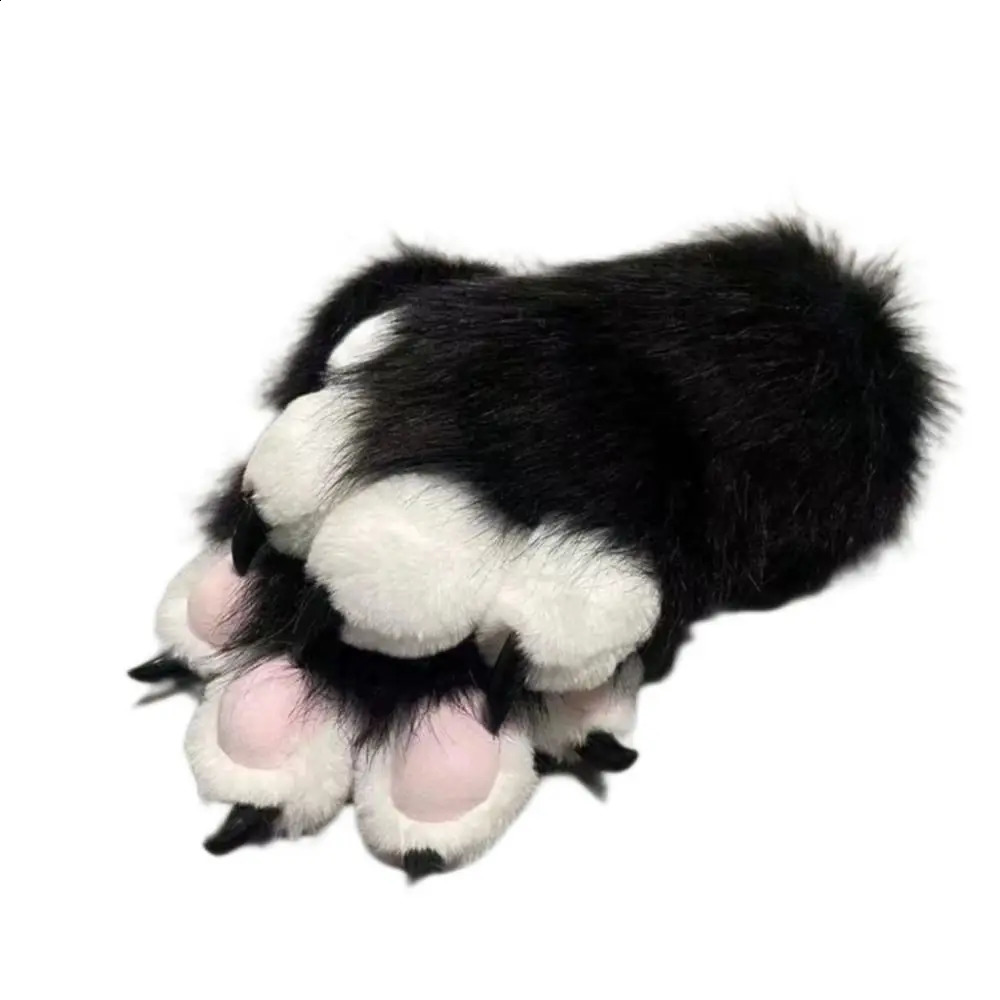 Kawaii Cartoon Cosplay Costume Gloves Furry Fursuit Kigurumi Plush Cat Paw Gloves Squeaky Kig Warm Cosplay Props Gifts 251021