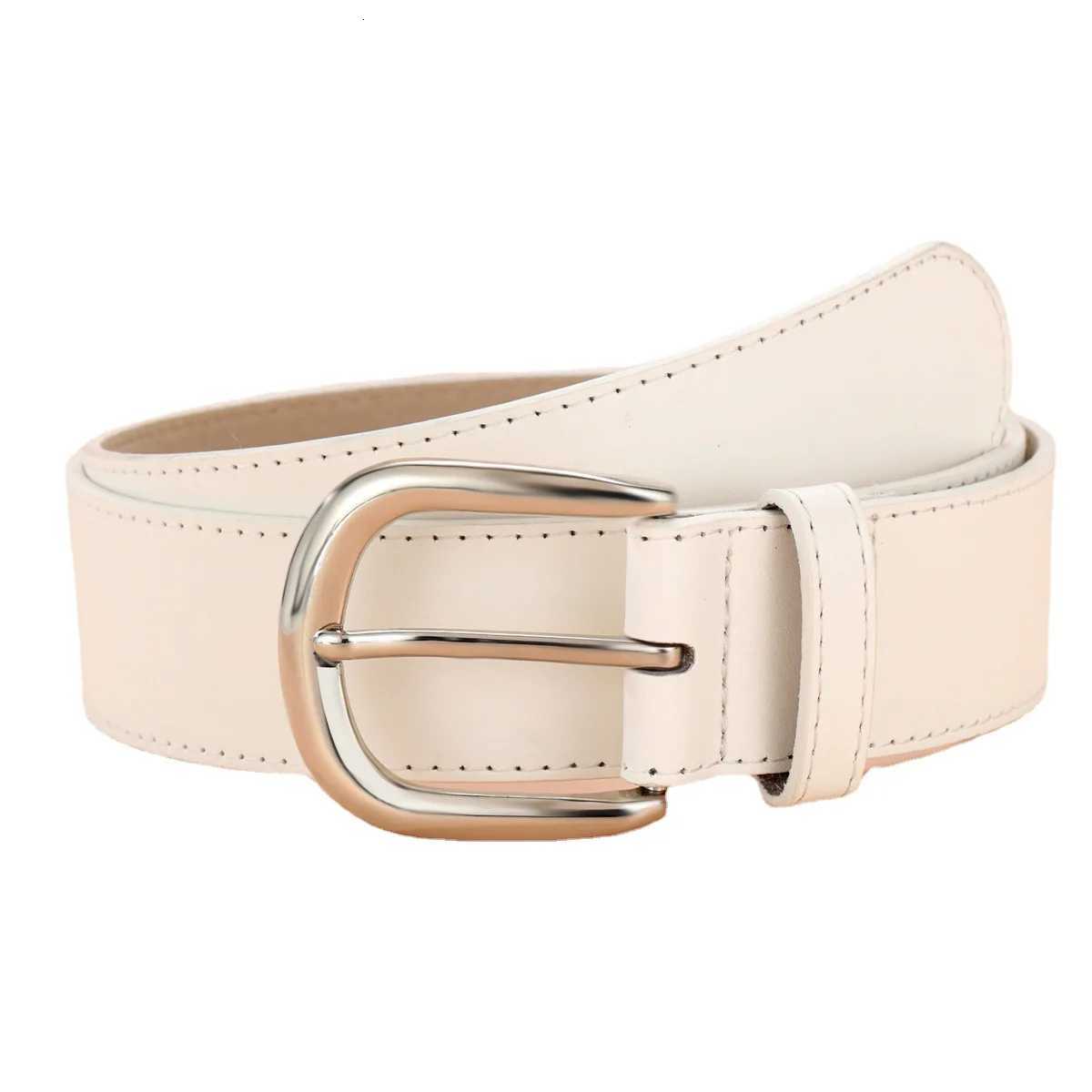 New Simple Womens Needle Buckle Belt Versatile for Daily Use Korean Edition Ins Style White Fashion Decoration Jeans BeltXJ251023