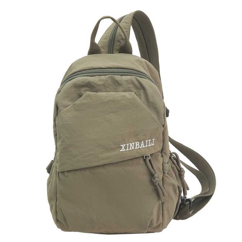 New Chest Bag for Men Casual Versatile Simple Crossbody Bag Multifunctional Single Shoulder Cycling Sports Trendy Unisex Backpack W251023