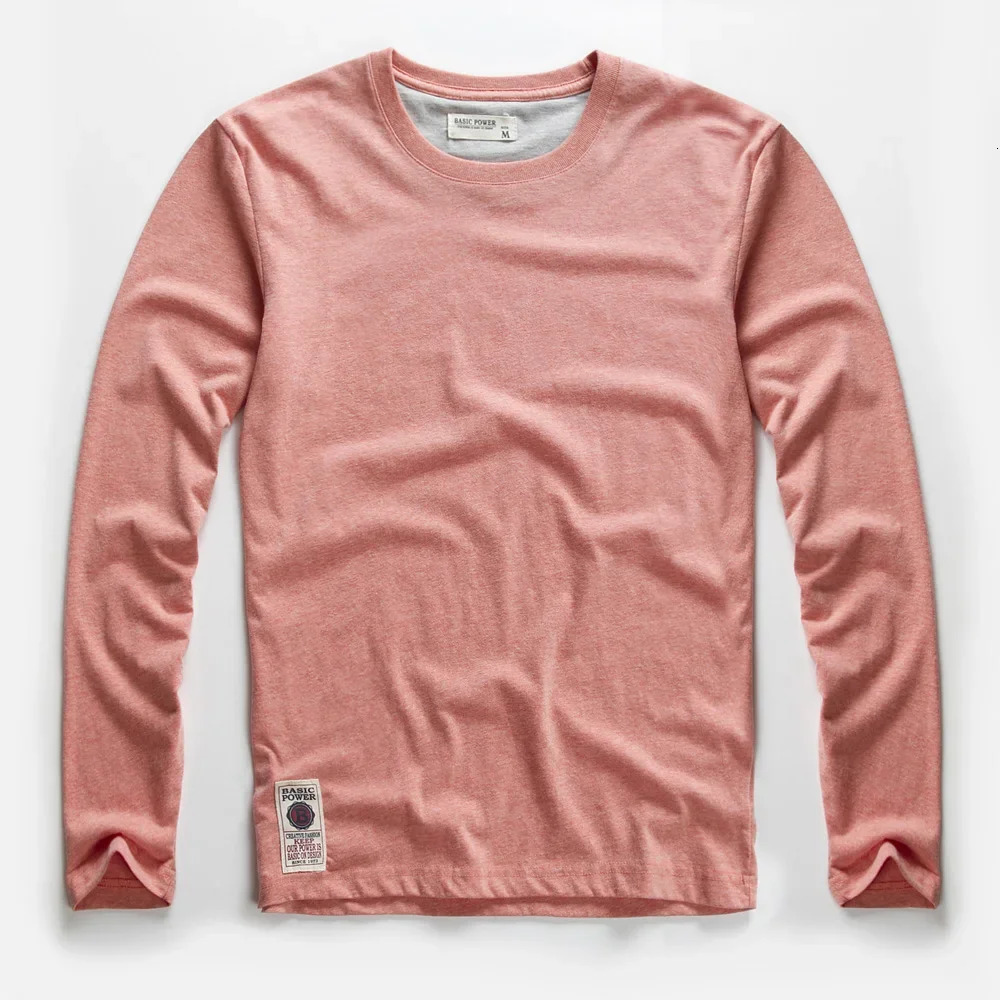 Mens tshirts Spring Long Sleeve Tshirt Mens clothing Y2k Tshirt Washing Sweatshirt Shirts Casual Oneck streetwear Tee Tops 251020