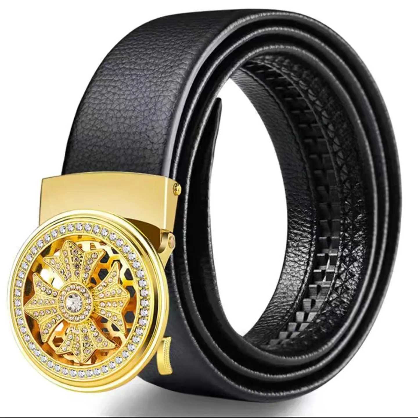Fashionable Mens Adjustable SelfLocking Belt TrenDY BusinESS Belt for Young People Popular Internet Celebrity XJ251023