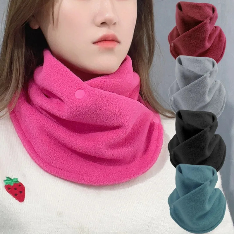 Autumn and Winter Fleece Neck Scarf Thickened Warmth Neck Sleeve Mens Womens Scarves Plush Warm Double Layer Neckerchief 251020