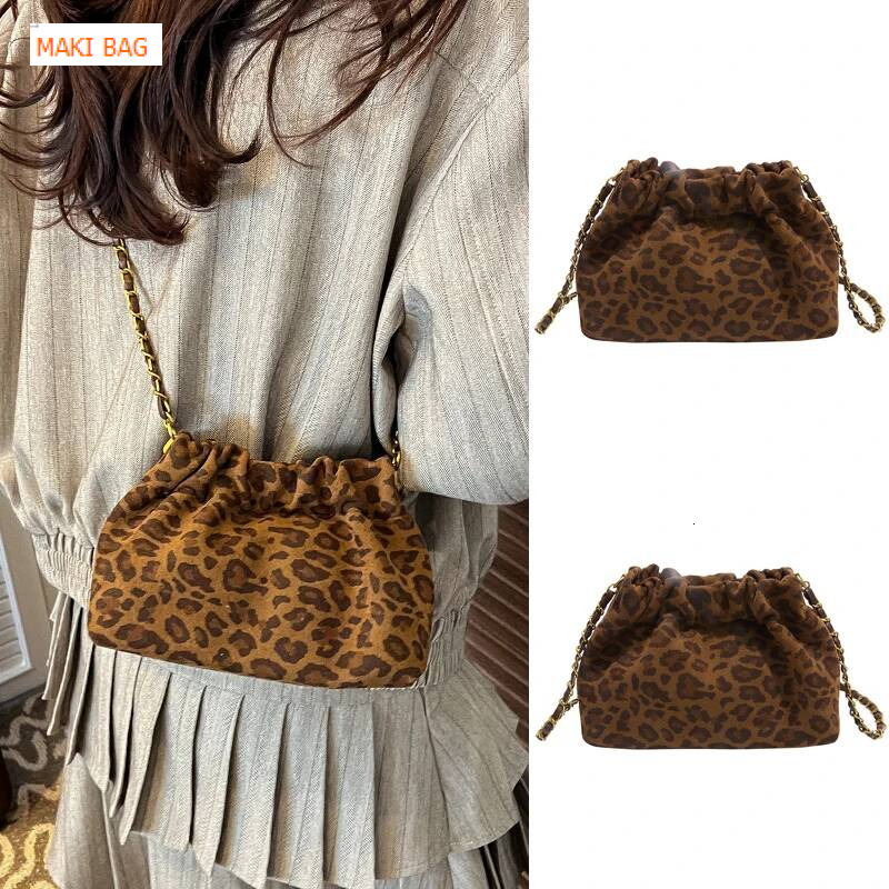 Retro suede bucket bag autumn and winter new Korean style elegant luxury armpit bag fashionable versatile women's shoulder bag designer bag