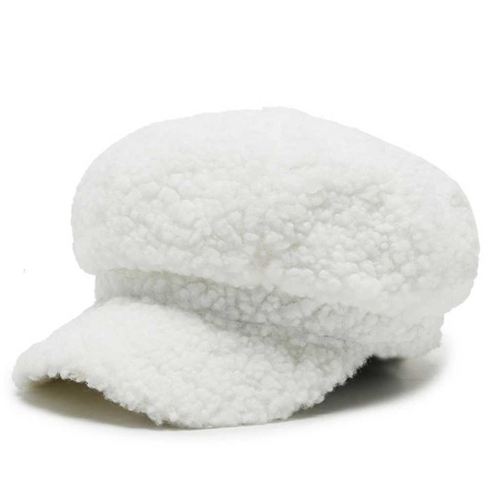 Wens Lamb Wool Berets Autumn and Winter Fashion Allmatch Hat Painter OctagonalW251023