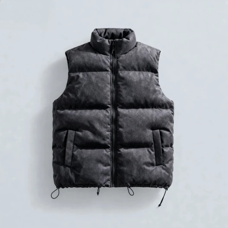 Autumn and Winter Loose Suede Vest Jacket for Couples Comfortable ThickWarmStand Up CollarHighquality 251023