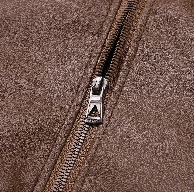 Mens Vintage Warm Biker Jacket AutumnWinter Textured Lining Outdoor Casual PU Leather Coat Men Fleece Motorcycle jackets 251023