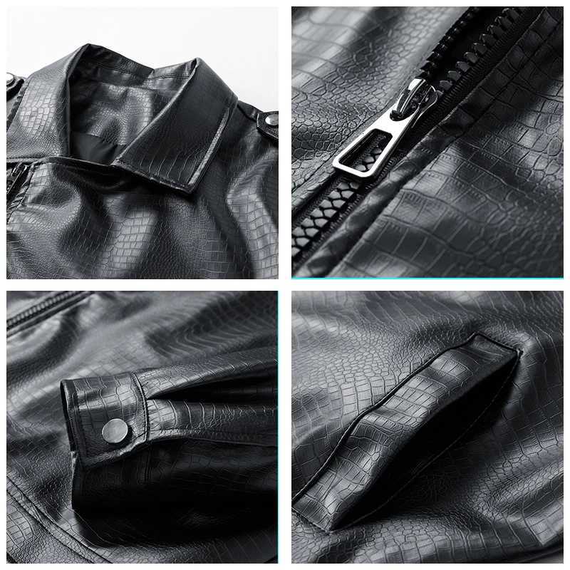 Spring Autumn Retro Solid Men Tops New Fashion Casual Lapel Leather Jacket Outdoors Loose Versatile Comfort Windproof Coat Men W251023