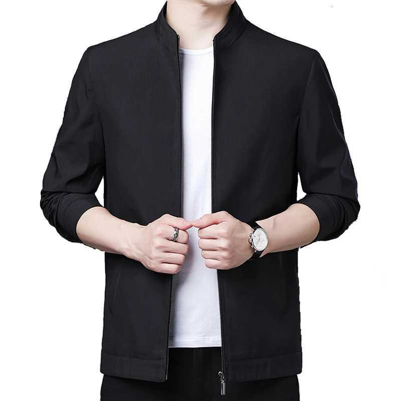 Stand Collar Thin Mens Jacket Men Blazer Newest Spring Autumn Business Jacket Coat Male Casual Outerwear Men Clothing Brand W251023