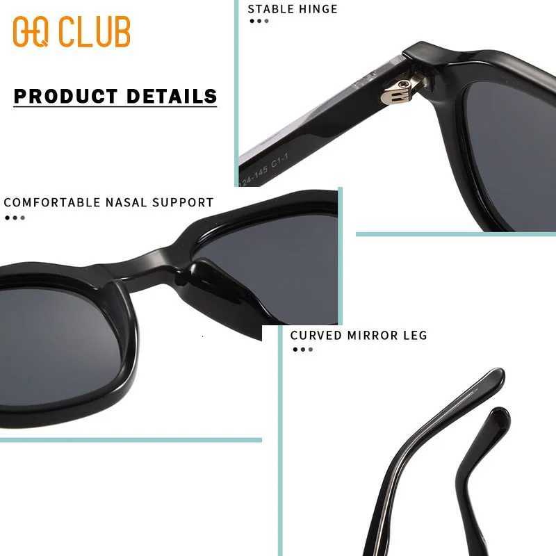 OQ CLUB Retro Polarized Sunglasses Ultralight TR90 Frame Polygon Shape for Men Women Outdoor High Quality Travel Sun GlassesW251023