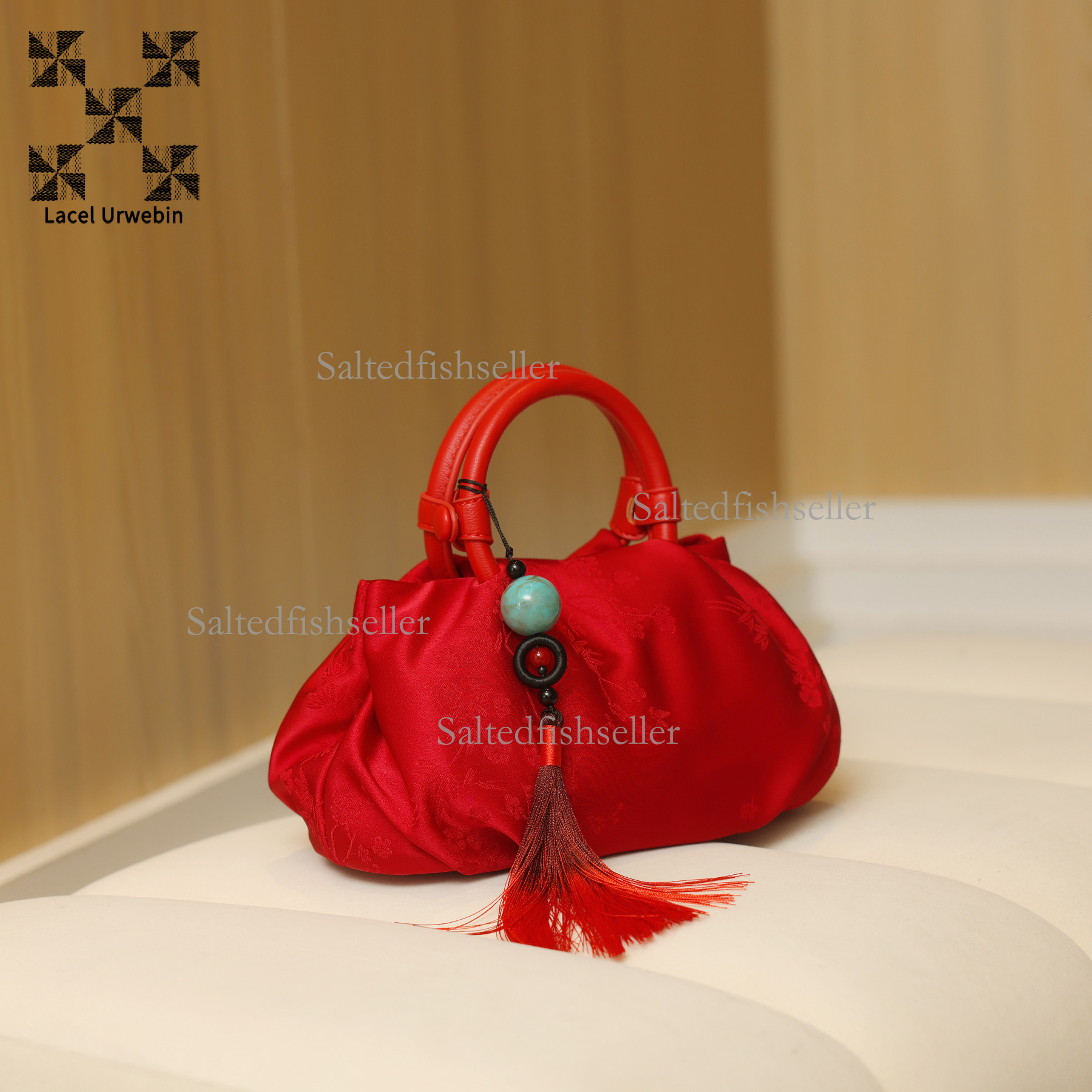 Lacel Urwebin Designer Women's Hand-held Cloud Bag Luxury New High-end Versatile New Chinese Style Dumpling Bag Mini Embroidered Shoulder Crossbo