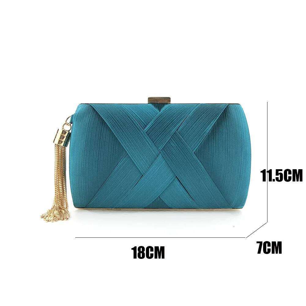 2025 New Fashion Women Evening Tassel Ladies Clutch Purse Shoulder Chain Wedding Party Handbags Bags